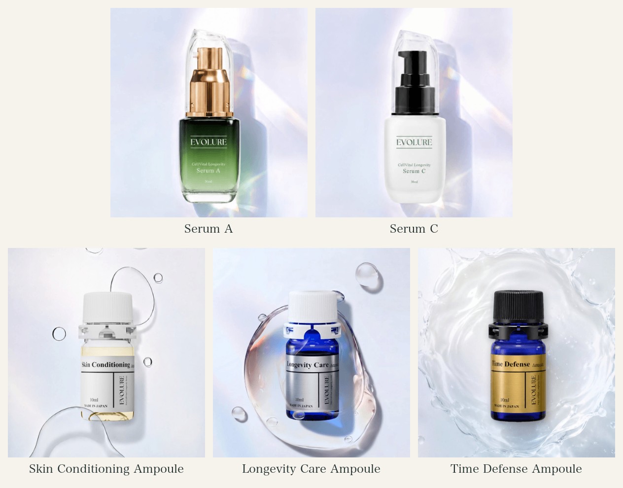 EVOLURE Serum A・Serum C・3款安瓶
